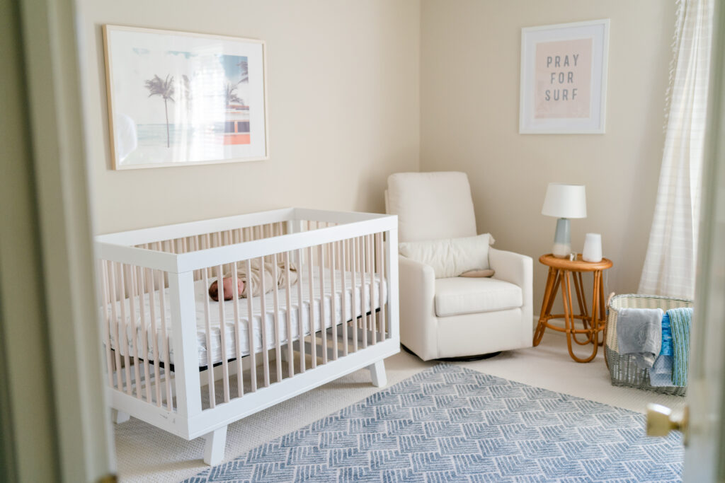 Charleston Newborn Photographer - nursery shot during newborn baby photoshoot